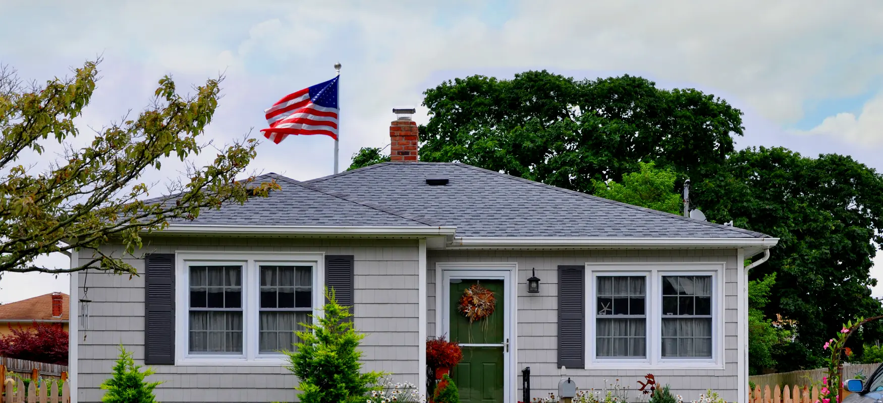 Blue Sky American Flag